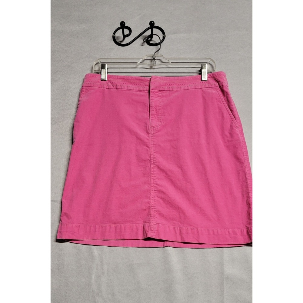 Vintage Pink Cotton Lilly Pulitzer Short Skirt With 4 Pockets Size 10